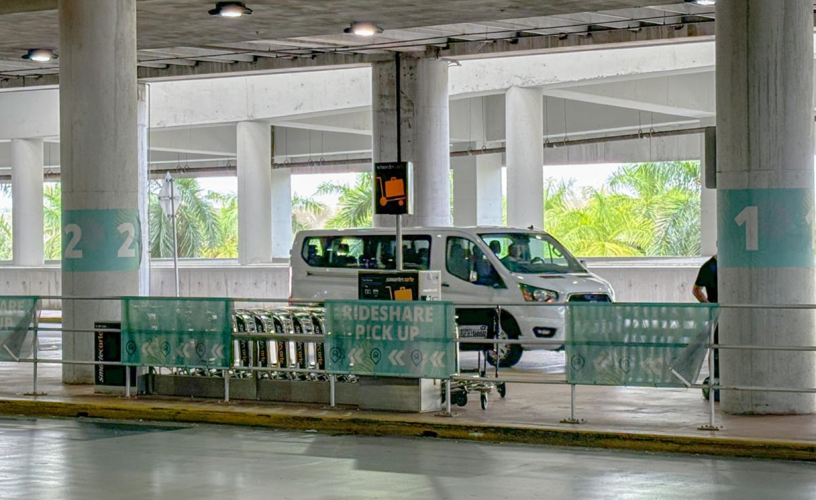 Only Rent airport shuttle ready to carry guests from PBI to the pickup counter