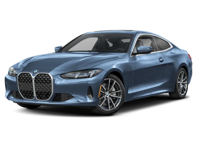 BMW 4 Series Coupe or similar, white-background studio photo