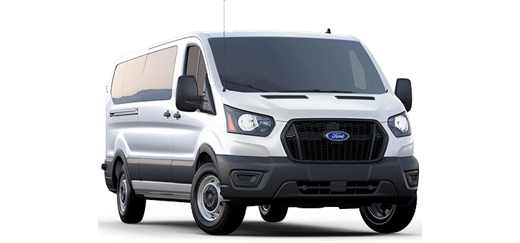 12-passenger van or similar, white-background studio photo